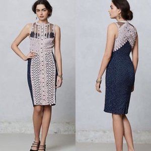 Anthropologie Byron Lars Beguile Laser Cut Dress